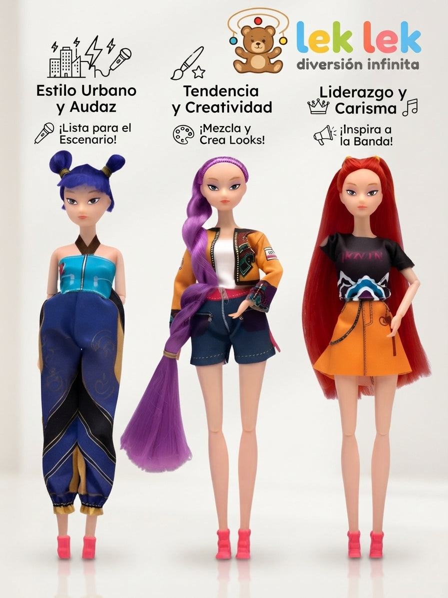 Guerreras kpop demon hunter Muñecas Articuladas